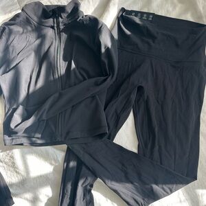 Aritzia black workout set